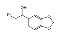 1-hydroxy-1-(3,4-methylenedioxyphenyl)-2-bromoethane Structure