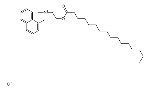 dimethyl(naphthylmethyl)[2-[(1-oxohexadecyl)oxy]ethyl]ammonium chloride Structure