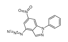 4-azido-6-nitro-1-phenylindazole结构式