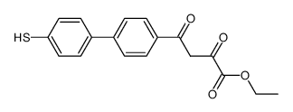 ethyl 4-(4'-mercapto[1,1'-biphenyl]-4-yl)-2,4-dioxobutanoate结构式