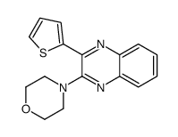 4-(3-thiophen-2-ylquinoxalin-2-yl)morpholine Structure