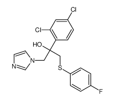 2-(2,4-dichlorophenyl)-1-(4-fluorophenyl)sulfanyl-3-imidazol-1-ylpropan-2-ol Structure