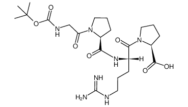 (tert-butoxycarbonyl)glycyl-L-prolyl-L-arginyl-L-proline Structure