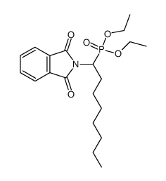 diethyl (1-(1,3-dioxoisoindolin-2-yl)octyl)phosphonate Structure