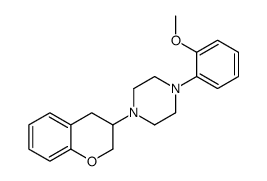 1-(3,4-Dihydro-2H-1-benzopyran-3-yl)-4-(2-methoxyphenyl)piperazine结构式