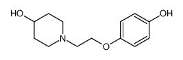 1-[2-(4-hydroxyphenoxy)ethyl]piperidin-4-ol Structure