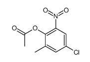 4-chloro-6-nitro-o-cresyl acetate结构式