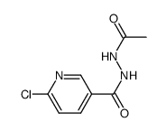 6-chloro-nicotinic acid N'-acetyl-hydrazide Structure