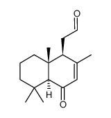 2-((1S,4aS,8aR)-2,5,5,8a-tetramethyl-4-oxo-1,4,4a,5,6,7,8,8a-octahydronaphthalen-1-yl)acetaldehyde结构式