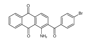 1-amino-2-(4-bromobenzoyl)anthracene-9,10-dione Structure