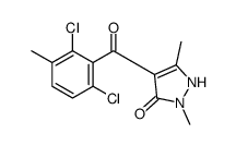 4-(2,4-Dichloro-m-toluoyl)-5-hydroxy-1,3-dimethyl-1H-pyrazole Structure