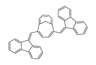 9-[[5-(fluoren-9-ylidenemethyl)-2-bicyclo[4.4.1]undeca-1(10),2,4,6,8-pentaenyl]methylidene]fluorene Structure