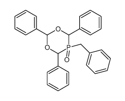 5-benzyl-2,4,6-triphenyl-1,3,5λ5-dioxaphosphinane 5-oxide结构式