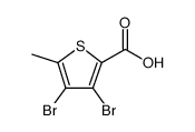 2-Thiophenecarboxylic acid, 3,4-dibromo-5-methyl结构式