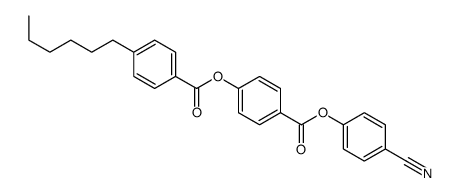 [4-(4-cyanophenoxy)carbonylphenyl] 4-hexylbenzoate Structure