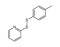 2-pyridyl p-tolyl disulfide结构式