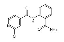 N-(2-carbamoyl-phenyl)-2-chloro-isonicotinamide结构式