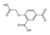 2-carboxymethoxy-5-nitro-benzoic acid结构式