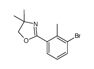 2-(3-Bromo-2-Methylphenyl)-4,5-dihydro-4,4-dimethyl-oxazole结构式