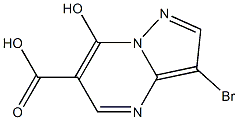 3-bromo-7-hydroxypyrazolo[1,5-a]pyrimidine-6-carboxylic acid Structure