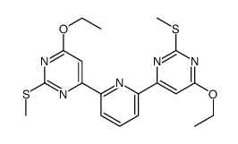 4-ethoxy-6-[6-(6-ethoxy-2-methylsulfanylpyrimidin-4-yl)pyridin-2-yl]-2-methylsulfanylpyrimidine Structure