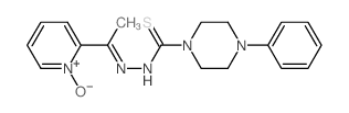 N-[1-(1-hydroxypyridin-2-ylidene)ethylimino]-4-phenyl-piperazine-1-carbothioamide structure