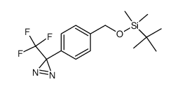 3-(4-((tert-butyldimethylsiloxy)methyl)phenyl)-3-trifluoromethyl-3H-diazirine结构式