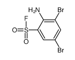 2-amino-3,5-dibromobenzenesulfonyl fluoride Structure