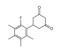 5-(2-fluoro-3,4,5,6-tetramethylphenyl)cyclohexane-1,3-dione Structure