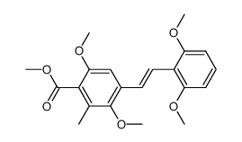 (E)-methyl 2,2',5,6'-tetramethoxy-3-methylstilbene-4-carboxylate Structure