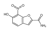 6-hydroxy-7-nitro-1-benzofuran-2-carboxamide Structure