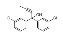 2,7-dichloro-9-prop-1-ynylfluoren-9-ol Structure