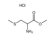 2-amino-3-methylmercapto-propionic acid methyl ester.HCl Structure