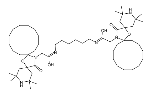 N,N'-hexane-1,6-diylbis[2,2,4,4-tetramethyl-7-oxa-21-oxo-3,20-diazadispiro[5.1.11.2]henicosane-20-acetamide] Structure