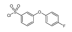 [3-(4-FLUOROPHENOXY)PHENYL]SULFONYL CHLORIDE结构式