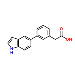 [3-(1H-Indol-5-yl)phenyl]acetic acid Structure