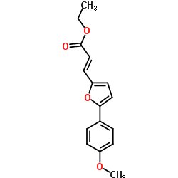 3-[5-(4-METHOXY-PHENYL)-FURAN-2-YL]-ACRYLIC ACID ETHYL ESTER Structure