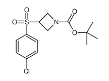 3-(4-氯苯磺酰基)-氮杂啶-1-羧酸叔丁酯结构式