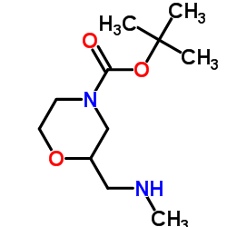 4-Boc-2-[(Methylamino)Methyl]-Morpholine Structure