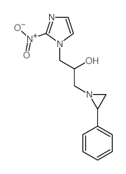 1-(2-nitroimidazol-1-yl)-3-(2-phenylaziridin-1-yl)propan-2-ol Structure