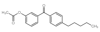 3-ACETOXY-4'-PENTYLBENZOPHENONE结构式