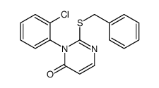 2-benzylsulfanyl-3-(2-chlorophenyl)pyrimidin-4-one Structure