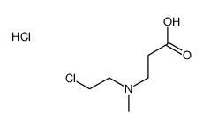 2-carboxyethyl-(2-chloroethyl)-methylazanium,chloride Structure