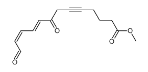 methyl (9E,11Z)-8,13-dioxotrideca-9,11-dien-5-ynoate结构式