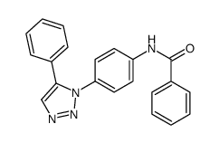N-[4-(5-phenyltriazol-1-yl)phenyl]benzamide结构式