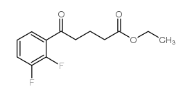 ETHYL 5-(2,3-DIFLUOROPHENYL)-5-OXOVALERATE结构式