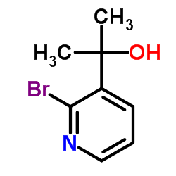 2-(2-溴-吡啶-3-基)-丙-2-醇结构式