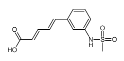 5-[3-(methanesulfonamido)phenyl]penta-2,4-dienoic acid结构式