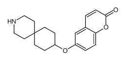 6-(3-氮杂螺[5.5]-9-十一基氧基)-色烯-2-酮结构式