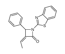 1-(1,3-benzothiazol-2-yl)-3-ethylidene-4-phenylazetidin-2-one Structure